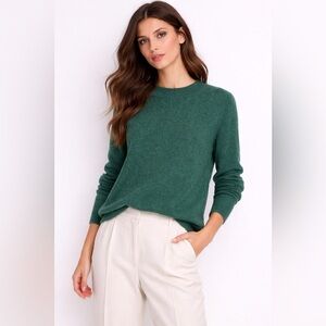 ONLY ONLRICA Kelly Green Knit Pullover Sweater | Forest Fairy Preppy Old Money S